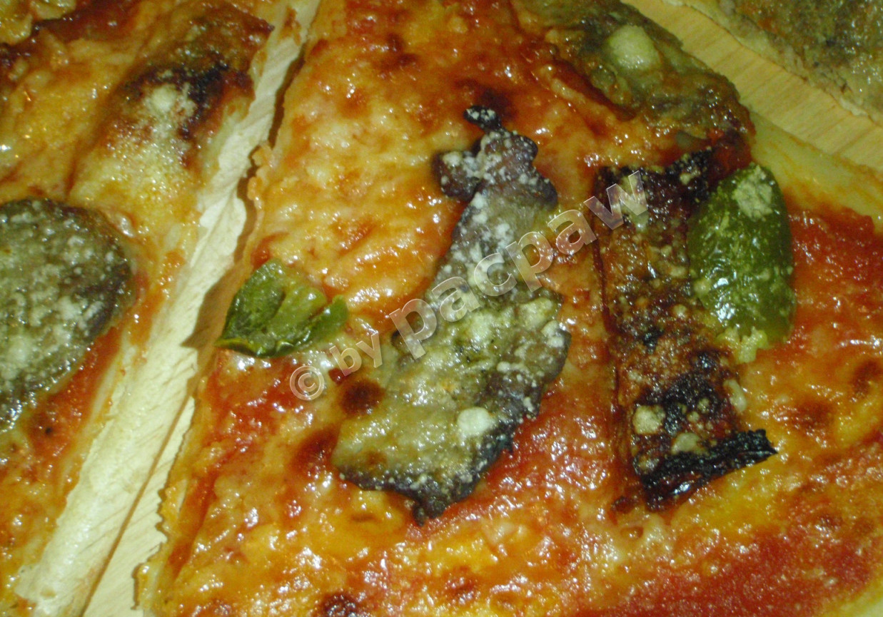 Pizza z grillowaną dziczyzną foto