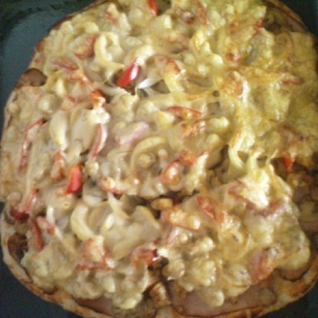 Krok 4 - Pizza z kurczakiem foto