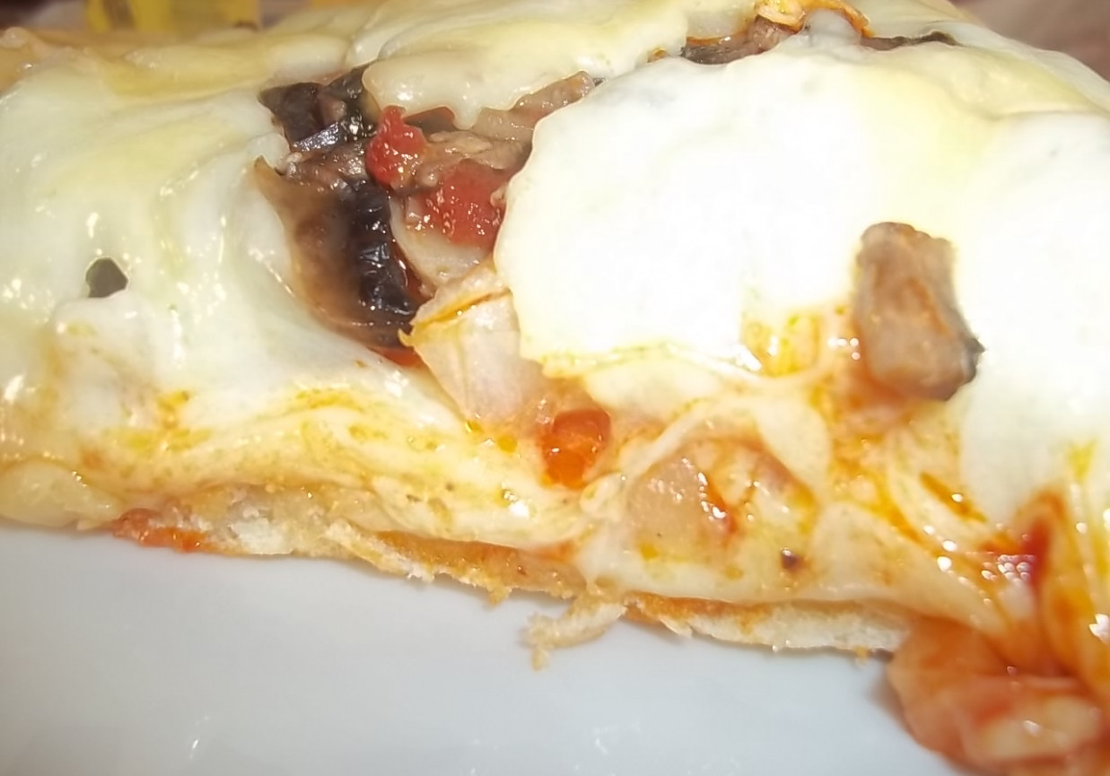 Pizza z mozzarellą foto