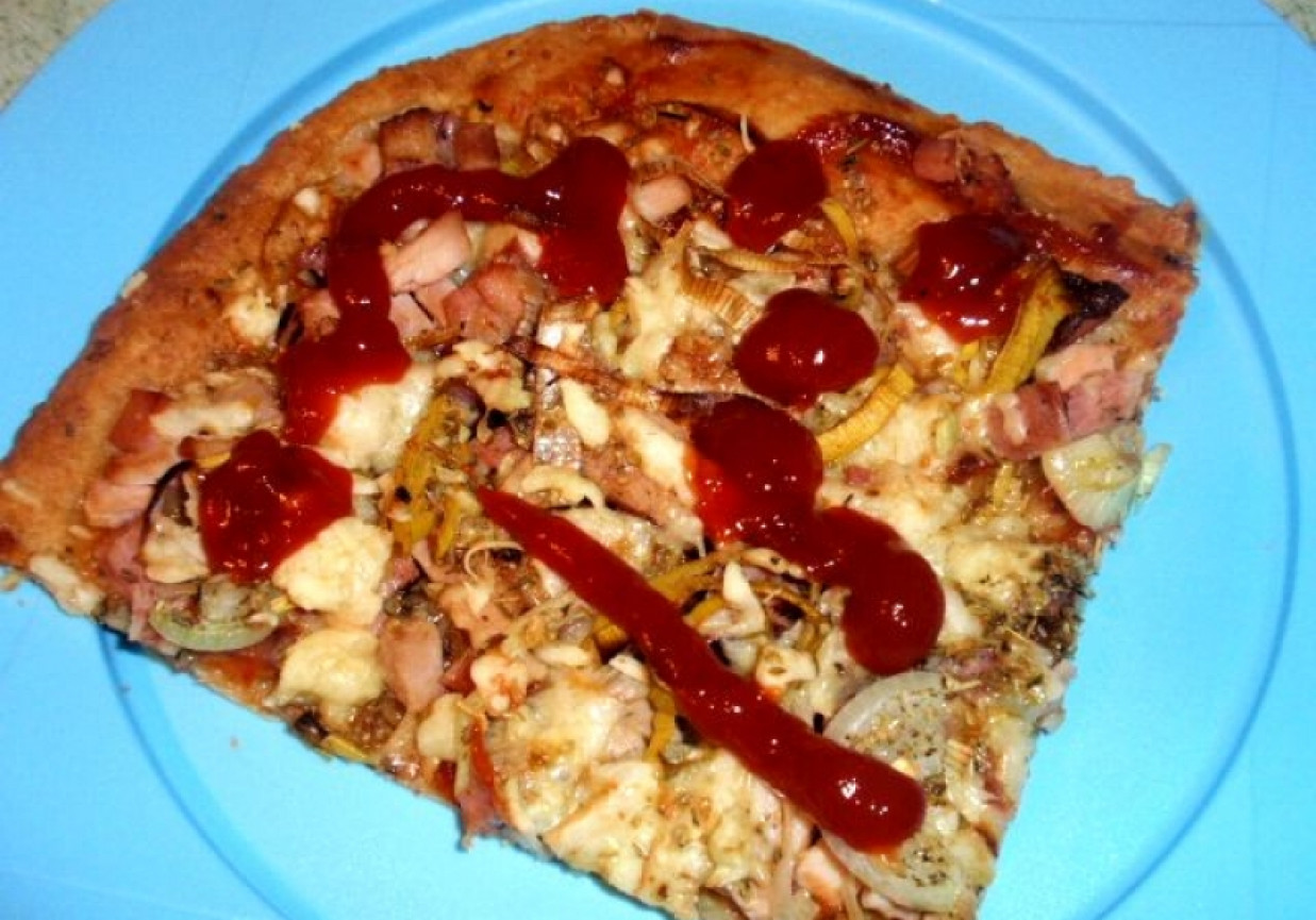 Pizza z porem  foto