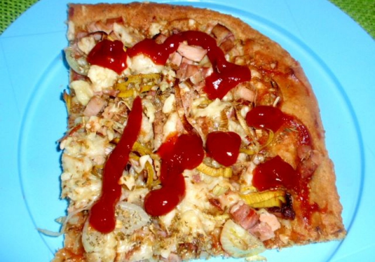 Pizza z porem  foto
