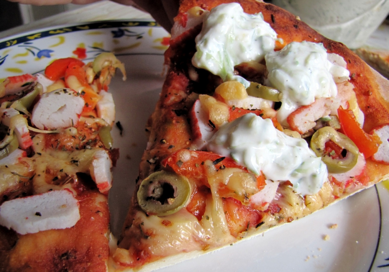 Pizza z surimi DoradcaSmaku.pl