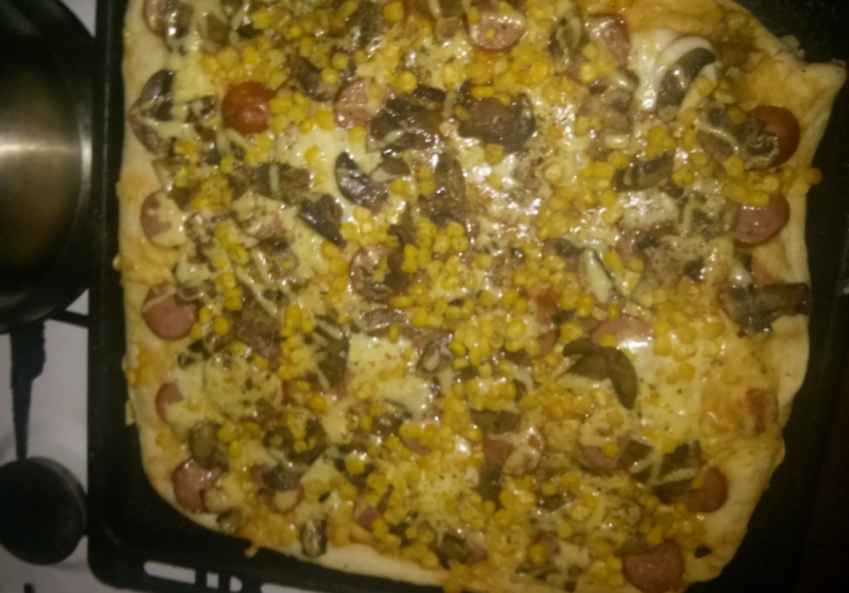 pizza z z mozarellą foto
