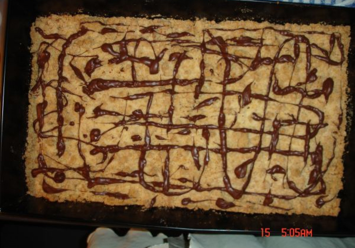 Placek CRUMBLE z jablkami foto