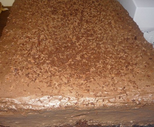 Fotografia przedstawiająca Placek czekoladowy z masą