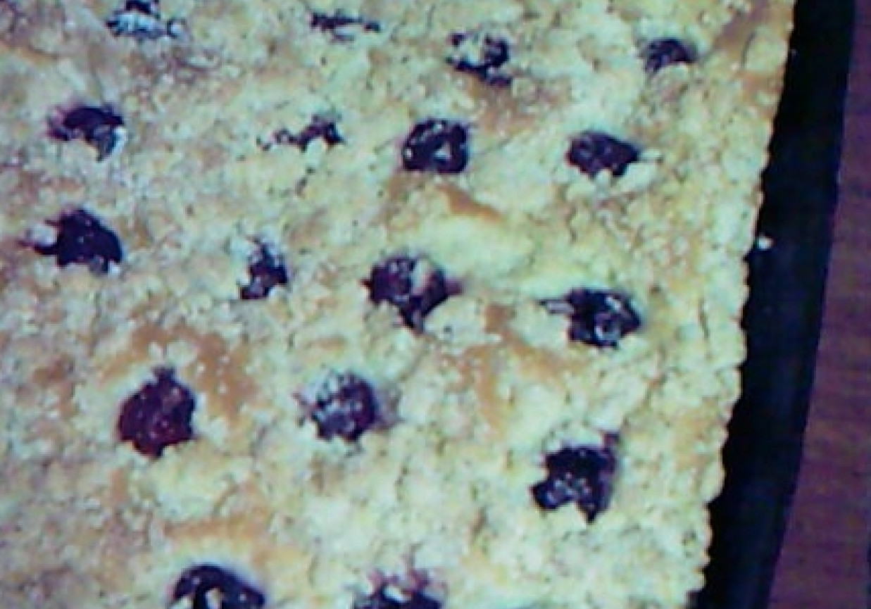 Placek drożdżowy z wiśniami foto