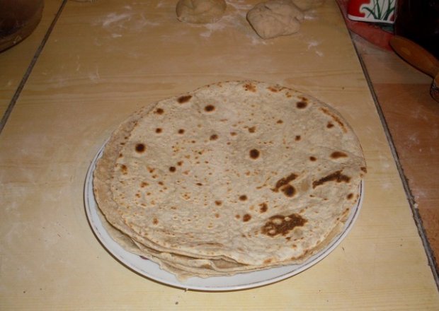 Fotografia przedstawiająca Placek tortilla na oleju