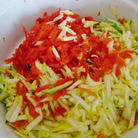 Krok 1 - Placki cukiniowo-paprykowe foto