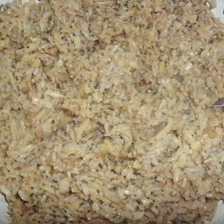 Krok 2 - Placki ryżowo-serowe z dipem jogurtowo-koperkowym foto