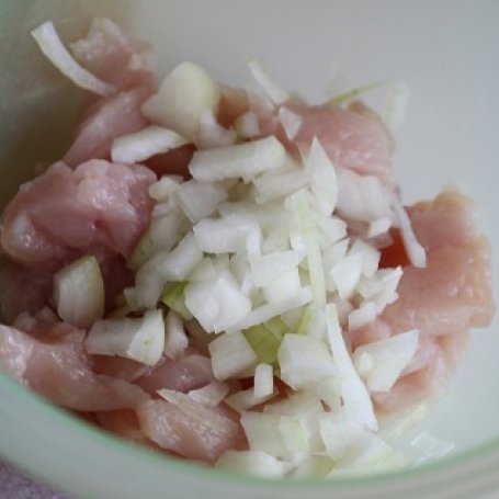 Krok 1 - Placki z serem i kurczakiem foto