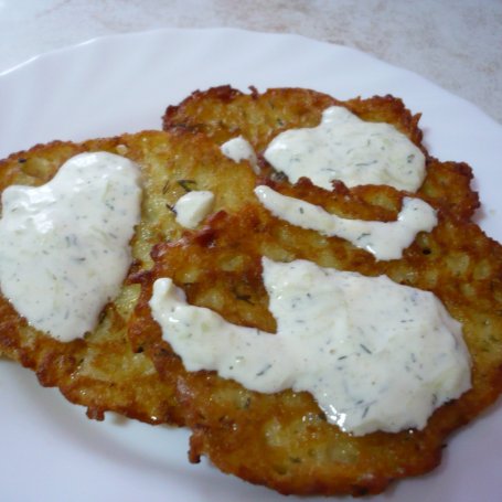Krok 3 - Placki z sosem tzatziki foto