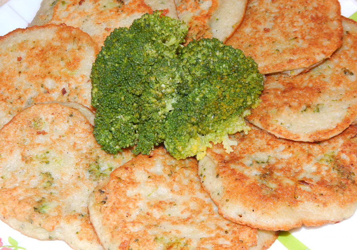 Placki ziemniaczano-brokułowe z lnem foto