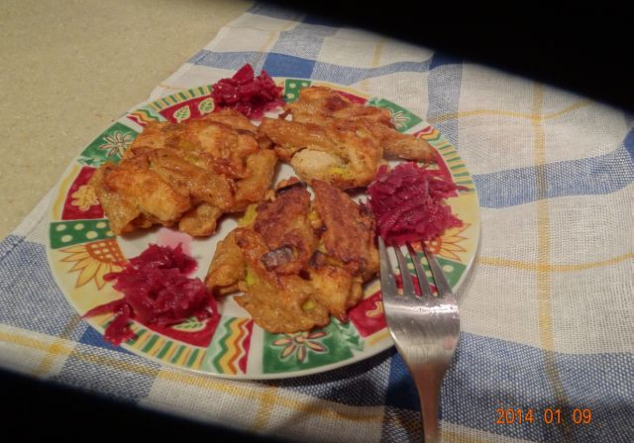 Placuszki makaronowo - kurczakowe z parmezanem foto