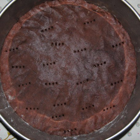 Krok 1 - Podwójnie  czekoladowy sernik z malinami foto