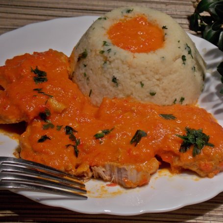 Krok 6 - Polędwiczka w sosie paprykowym z kuskusem foto