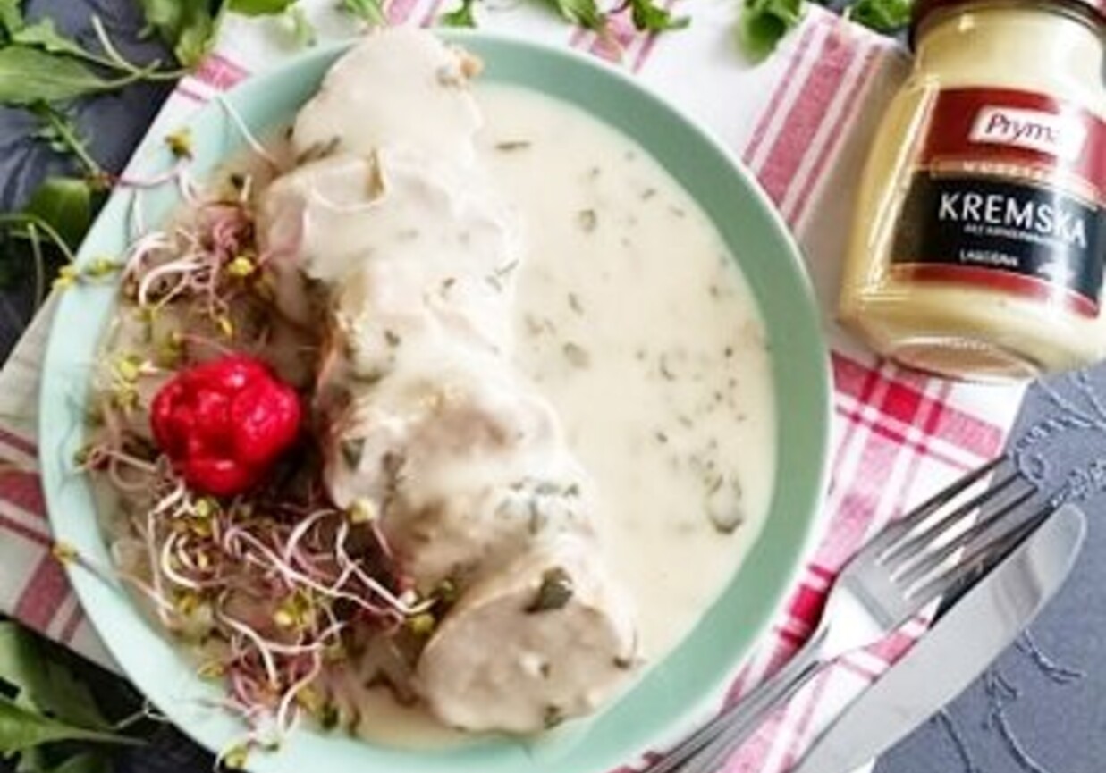 Polędwiczki wieprzowe w sosie śmietanowo-musztardowym Zewy