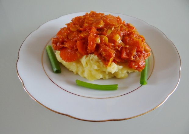 Fotografia przedstawiająca Polenta z warzywami