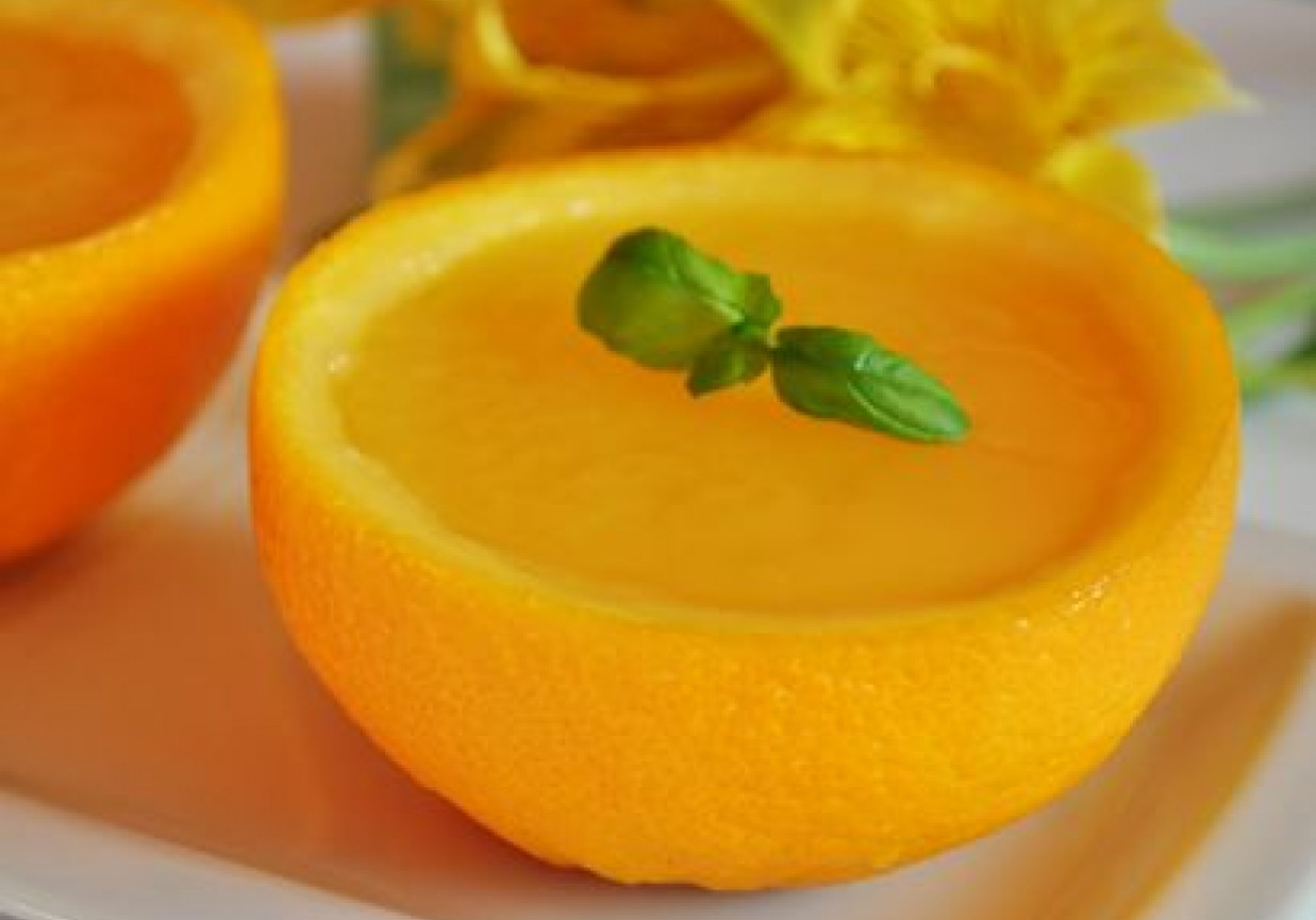 Pomarańcze z kremem foto