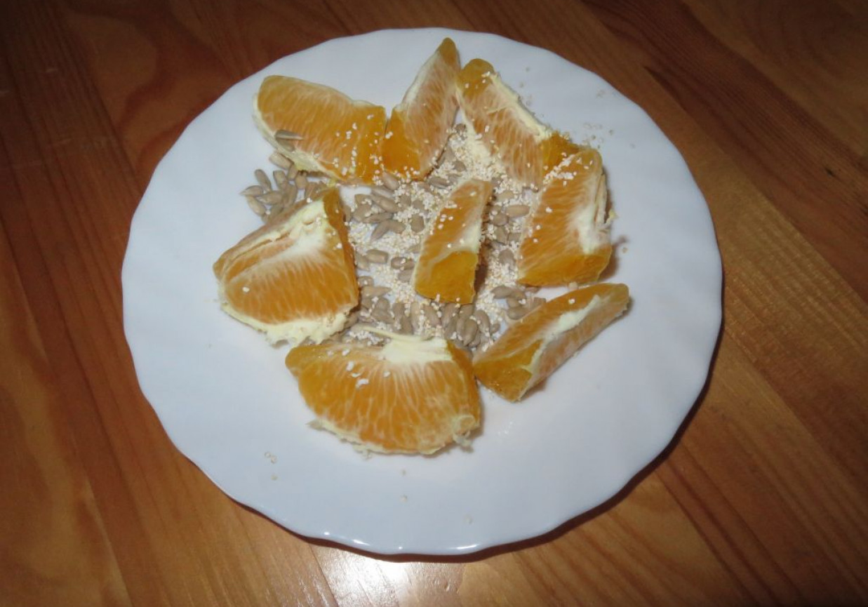 Pomarańczowa dietetyczna przekąska foto