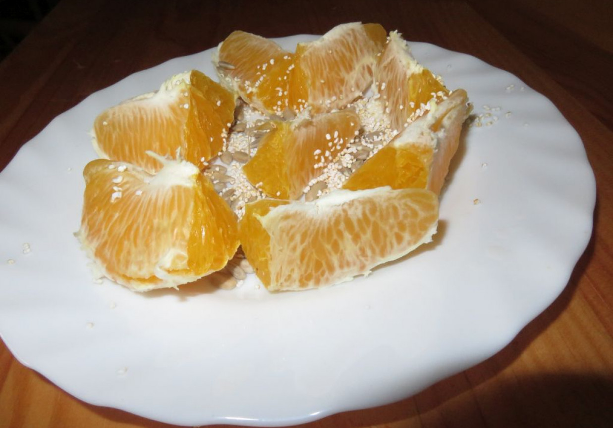Pomarańczowa dietetyczna przekąska foto