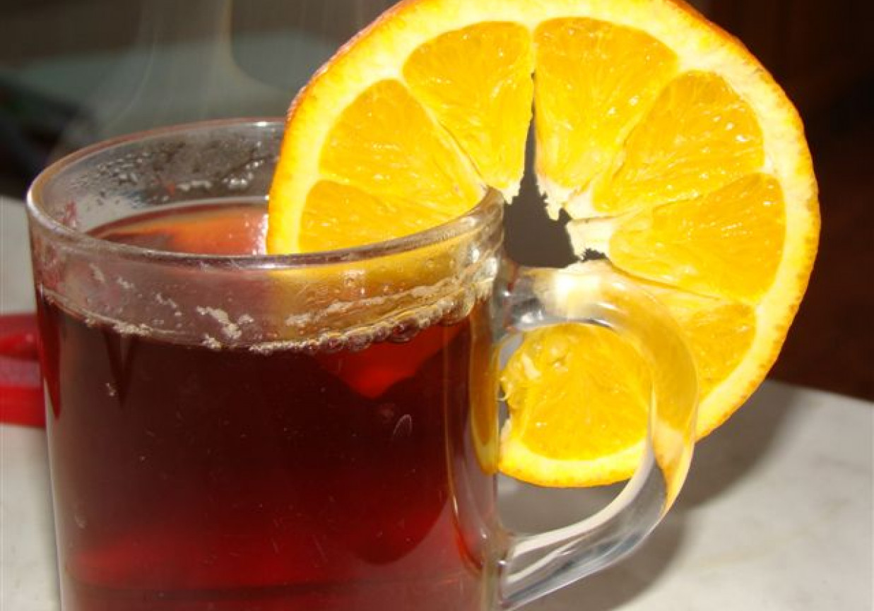 pomarańczowa herbata foto