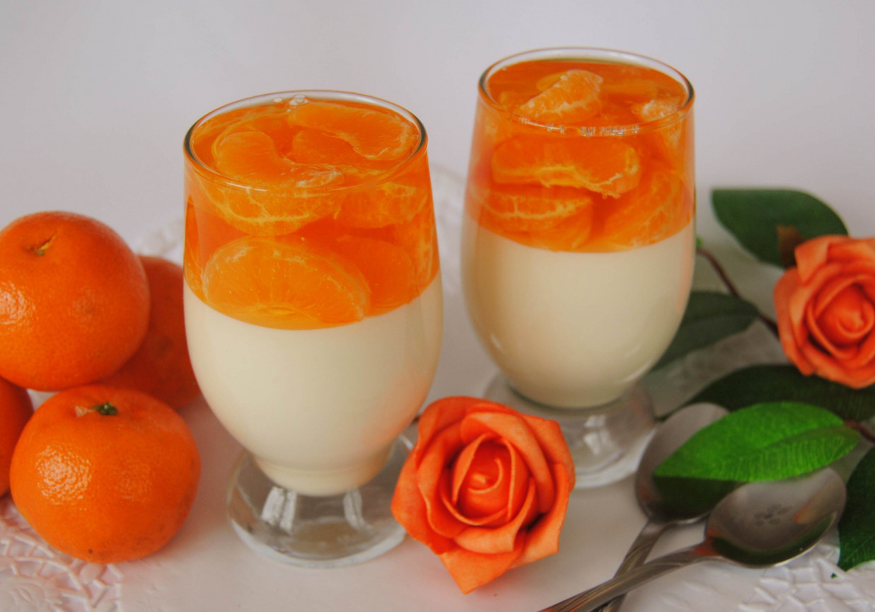 Pomarańczowy deser foto