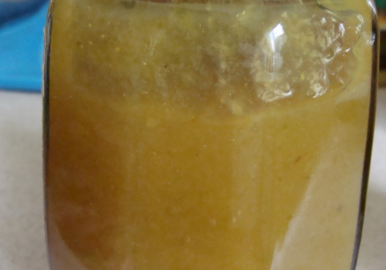 Pomarańczowy dżem z cukinii foto
