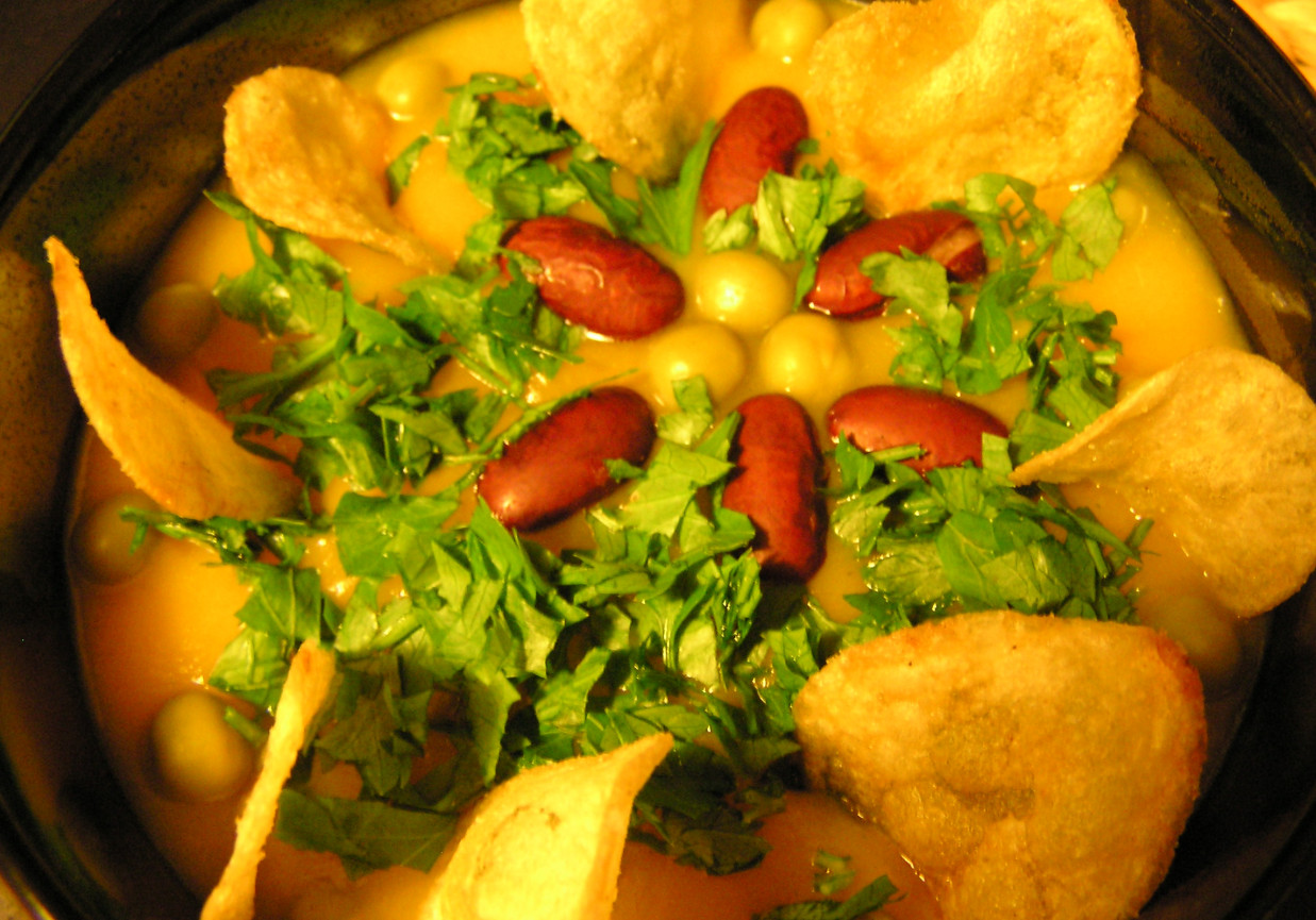 Pomarańczowy krem z warzyw na meksykańską nutę foto