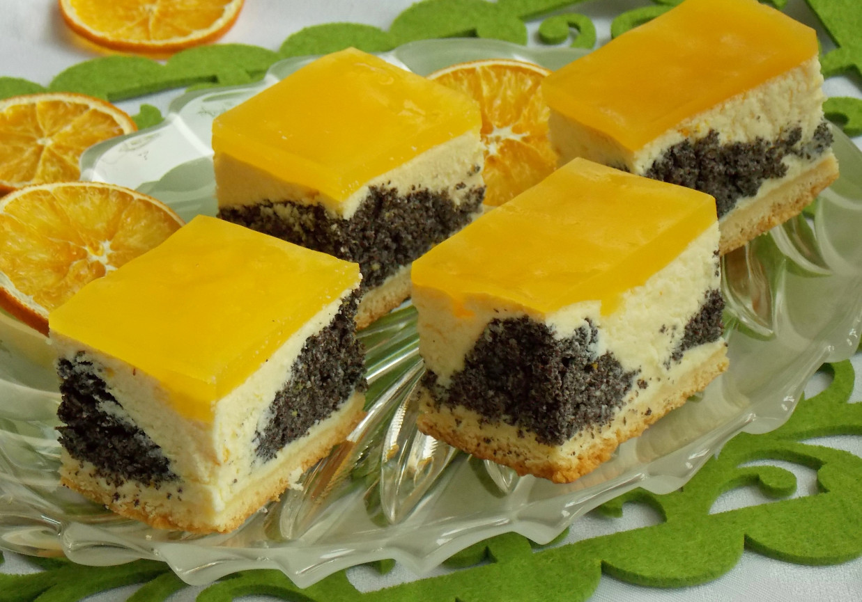 Pomarańczowy seromakowiec foto