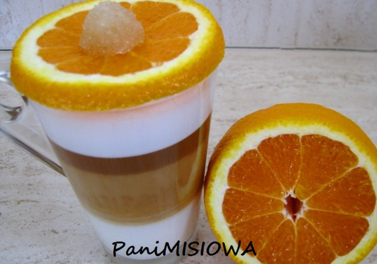 Pomarańczowy zawrót głowy - kawa mrożona foto