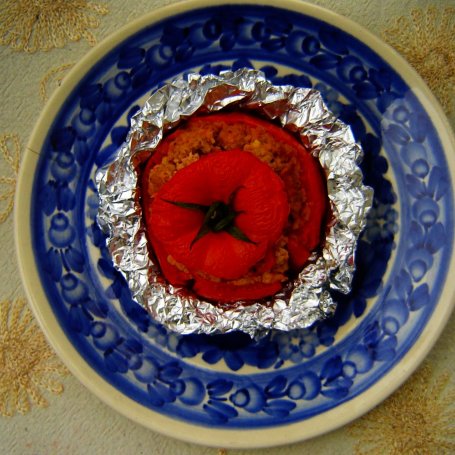 Krok 2 - Pomidor nadziewany mięsem foto