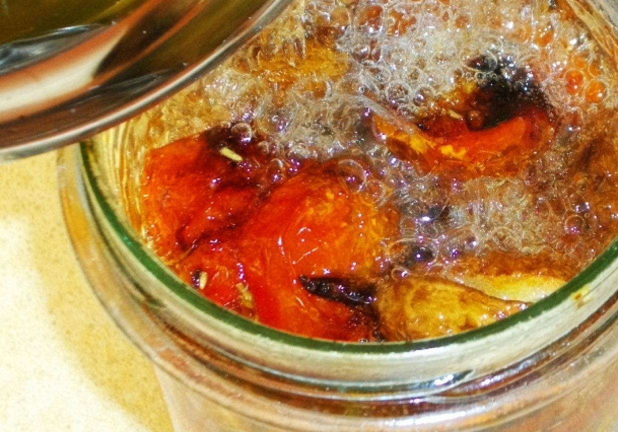Pomidorki koktajlowe pieczone z przyprawami - z mikrofalówki foto