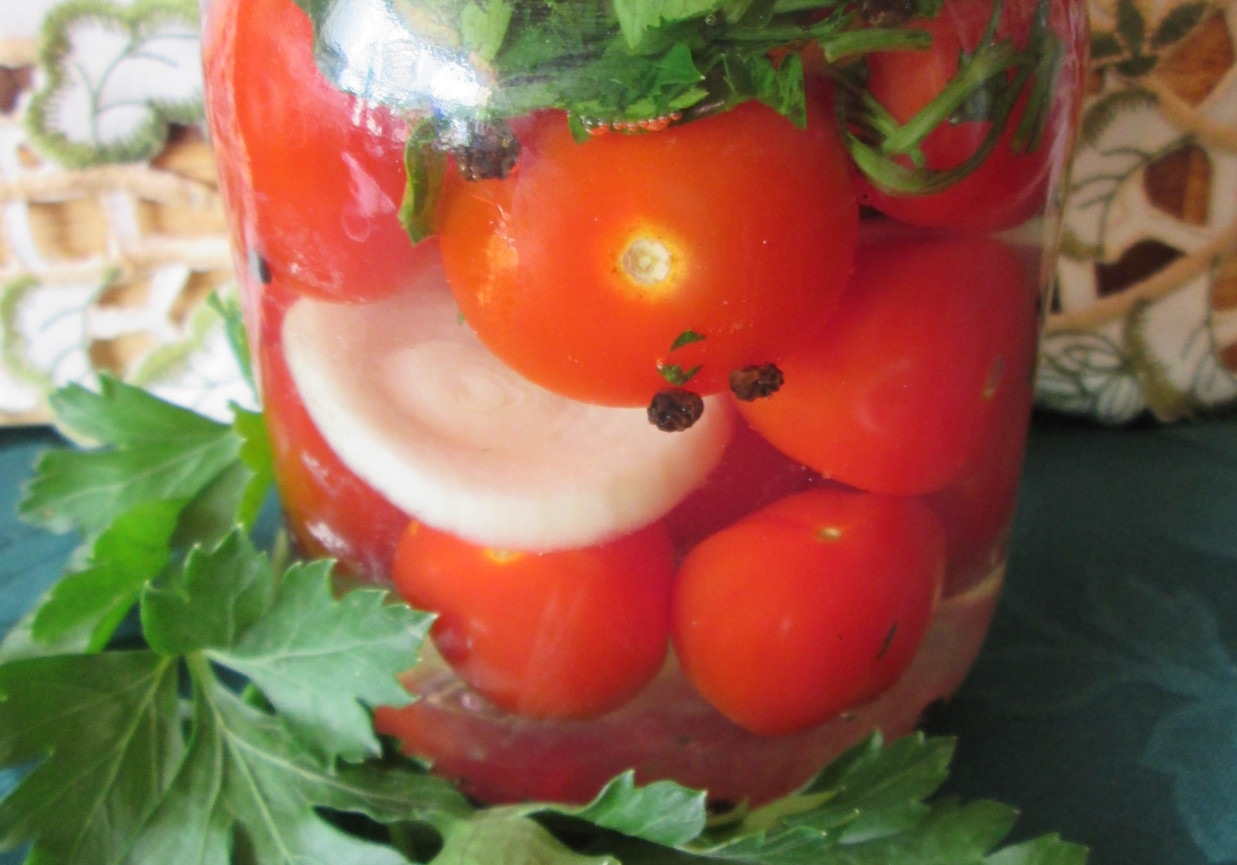 Pomidorki w galaretce (do sałatek i potraw zimnych) foto