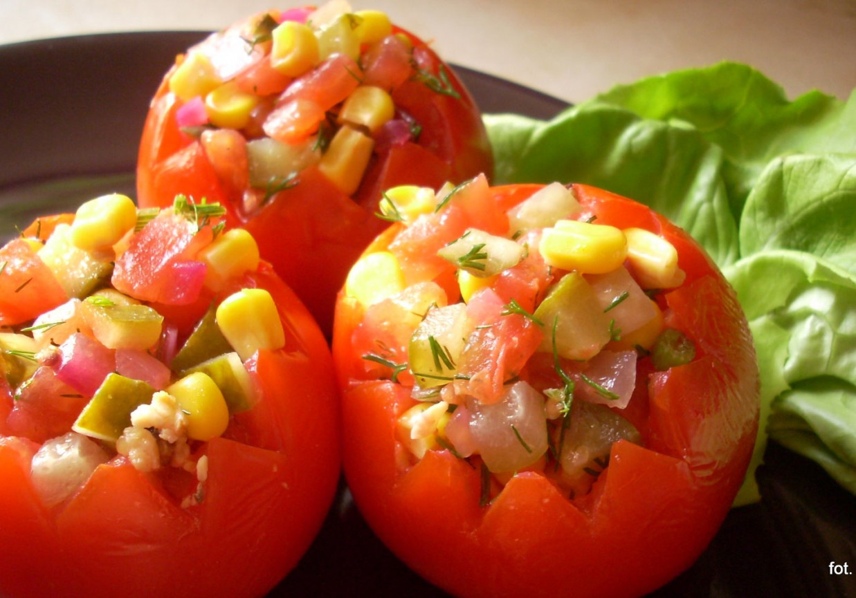 Pomidorki z warzywnym nadzieniem foto