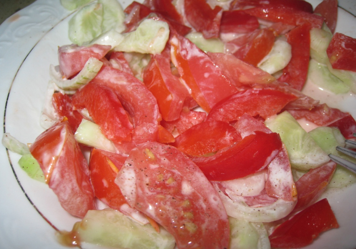 Pomidorki ze śmietaną foto