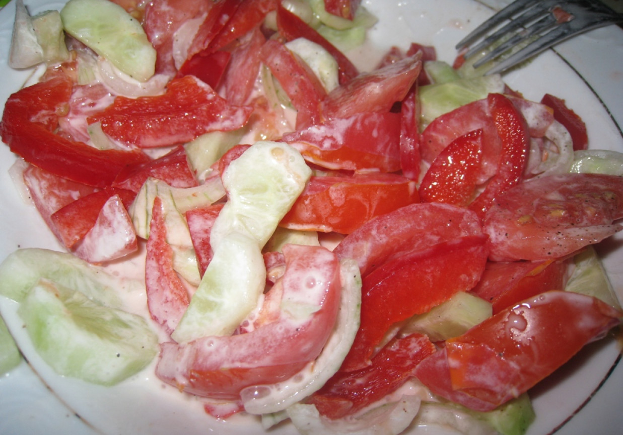 Pomidorki ze śmietaną foto