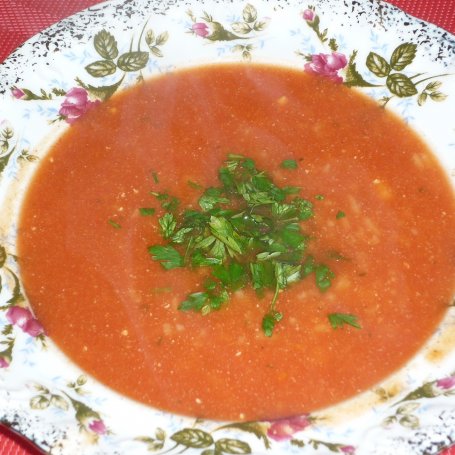 Krok 5 - Pomidorowa na warzywnym wywarze foto