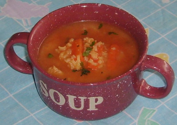 Fotografia przedstawiająca Pomidorowa ryżówka