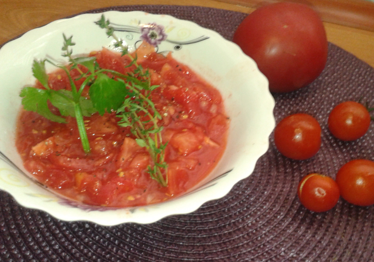 Pomidorowa salsa foto