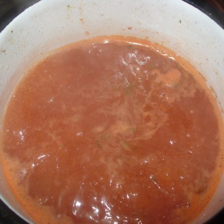 Krok 4 - Pomidorowa z bazylią  foto