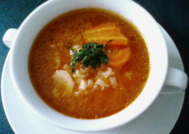 Fotografia przedstawiająca Pomidorowa z ryżem.