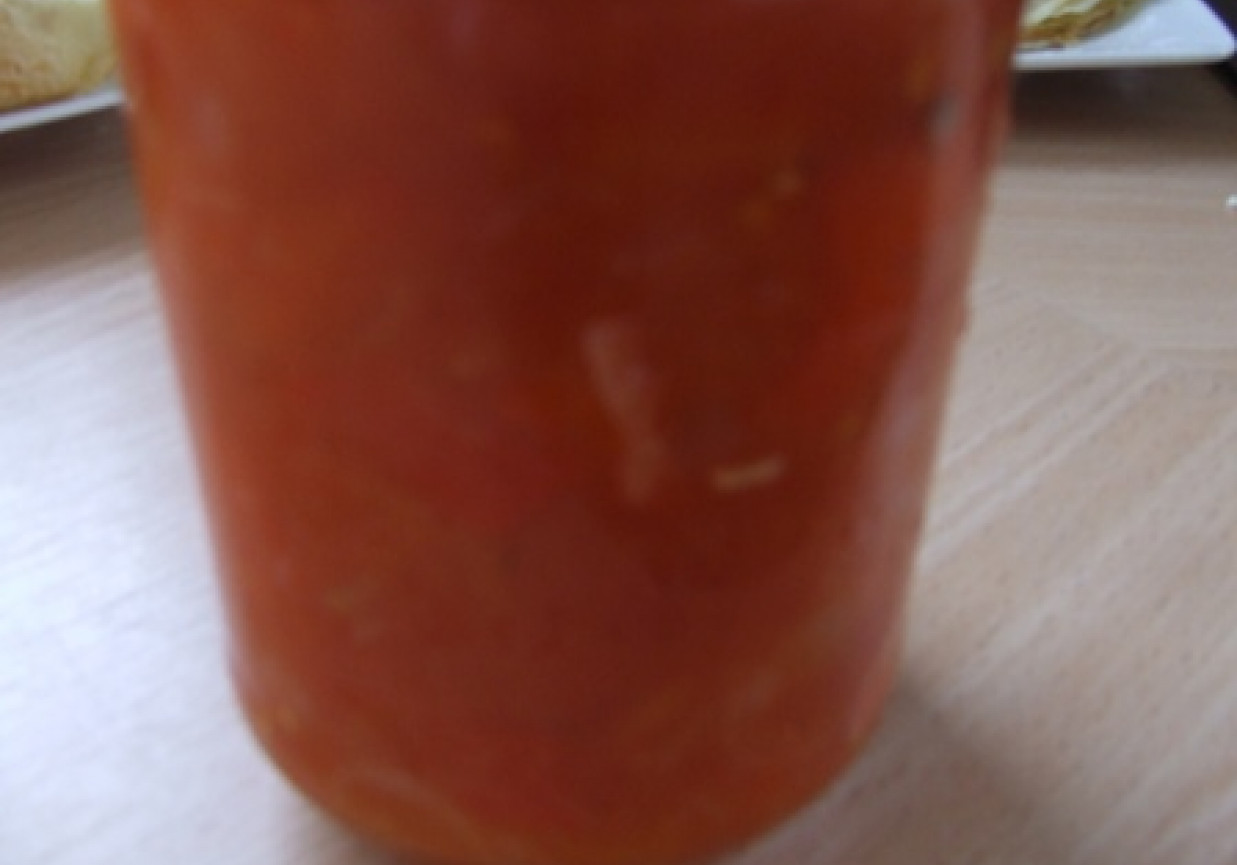 pomidorowe leczo do ryżu  - do słoików foto