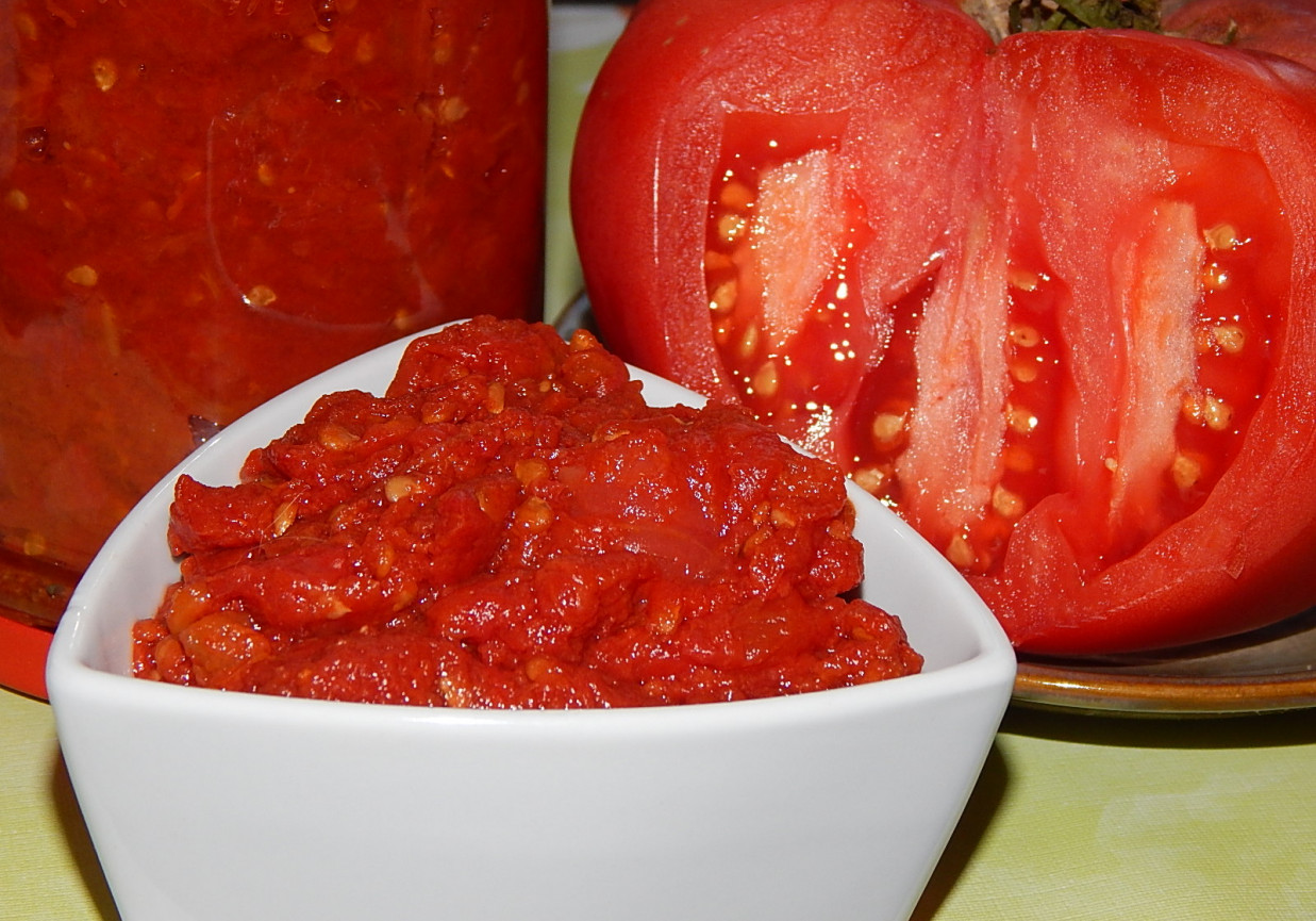 Pomidory duszone i sok - do słoików foto