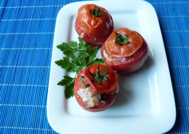 Fotografia przedstawiająca Pomidory nadziewane watróbką