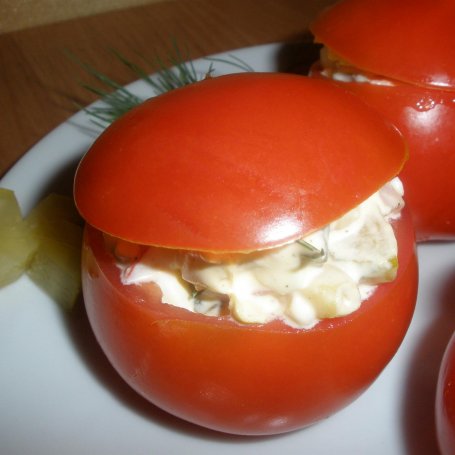 Krok 4 - Pomidory w czapeczkach z farszem z papryką i kukurydzą foto