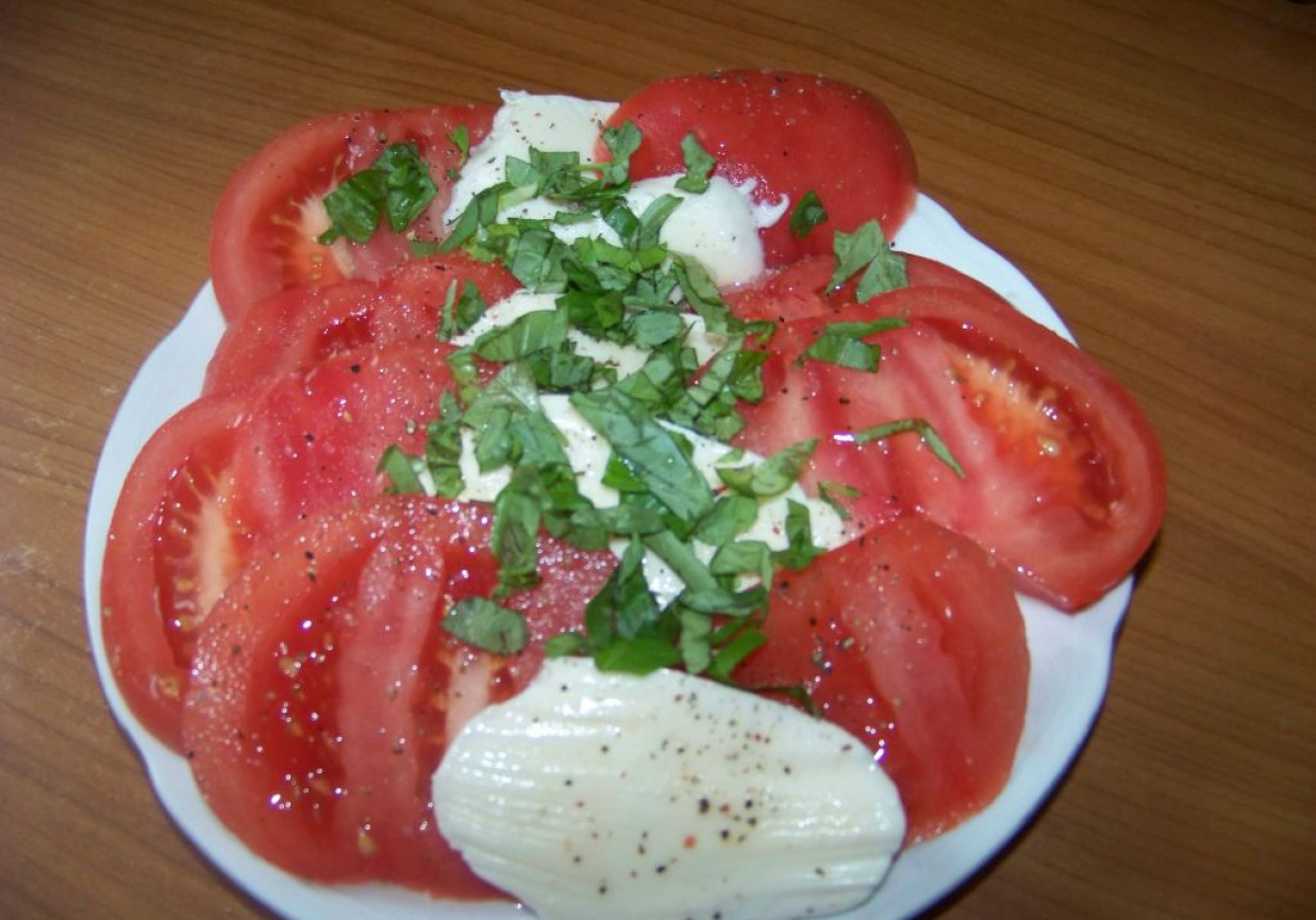 Pomidory z mozarellą według Agi foto