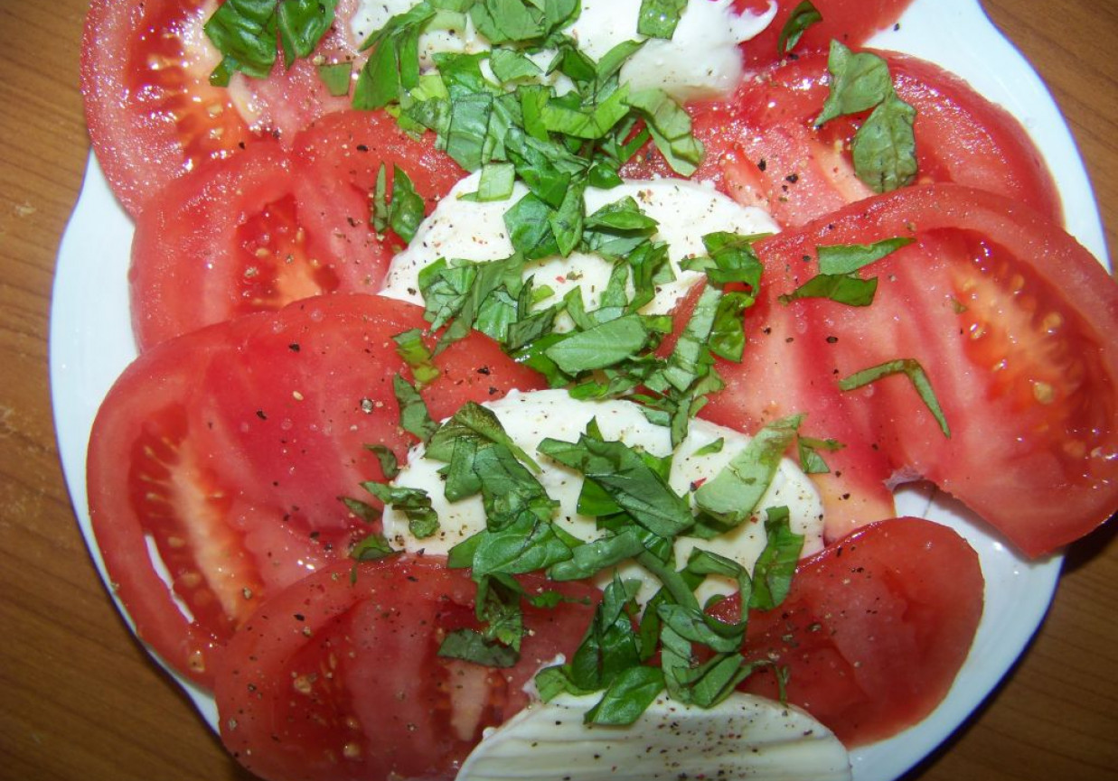 Pomidory z mozarellą według Agi foto