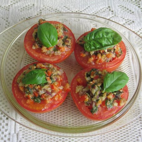 Krok 5 - Pomidory zapiekane z bazylią i parmezanem foto