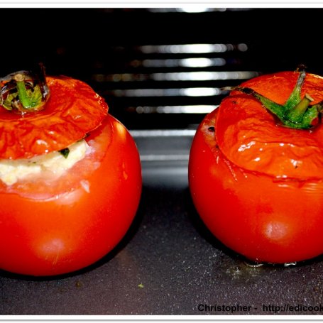 Krok 5 - Pomidory zapiekane z borowikami i jajkami foto