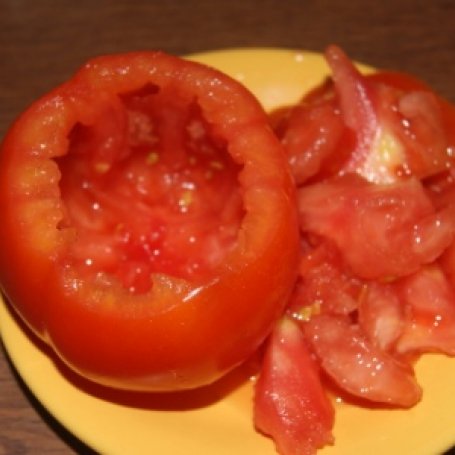 Krok 4 - Pomidory zapiekane z kolorowym Farfale foto